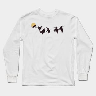 Galahs on a wire Long Sleeve T-Shirt